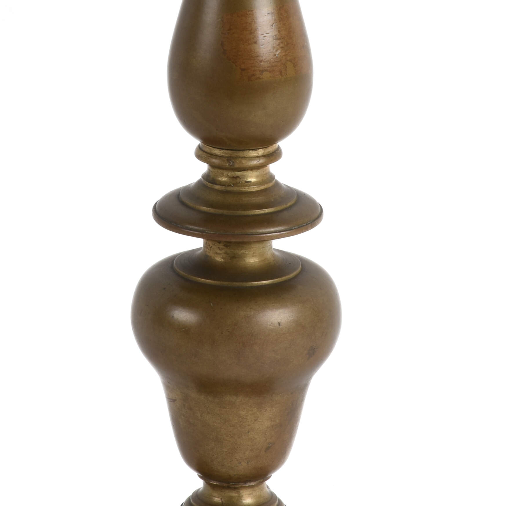 Pair of Metal Pickett Lion Footed Candlesticks-3