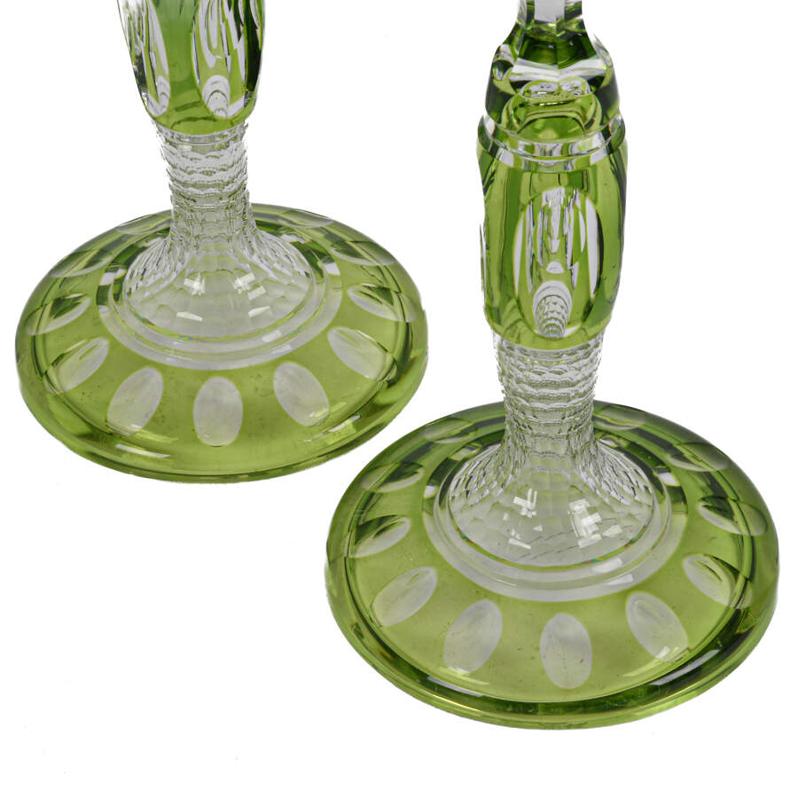 Bohemian Czech Three-Piece Console Bowl Set-6