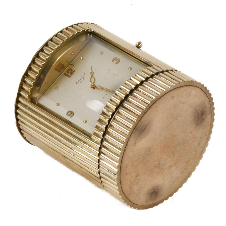 Mathey Tisot Circular Mechanical Desk Clock-8