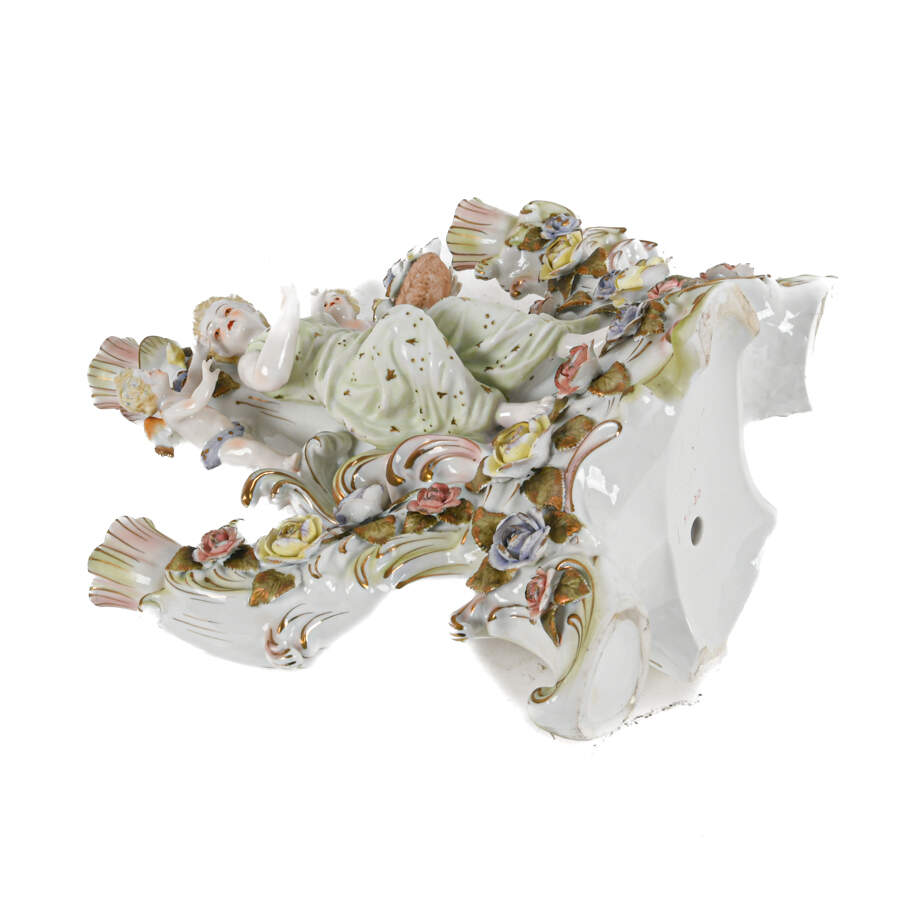 Italian Porcelain Figural Candelabra-7