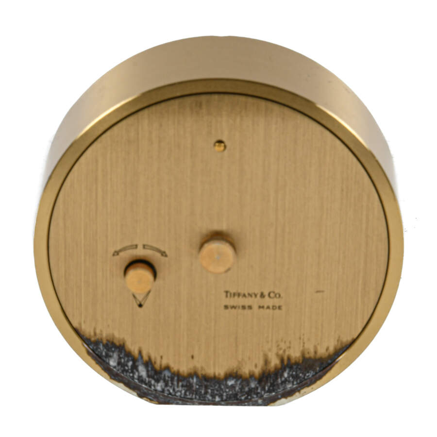 Tiffany & Co. Round Brass Clock-5