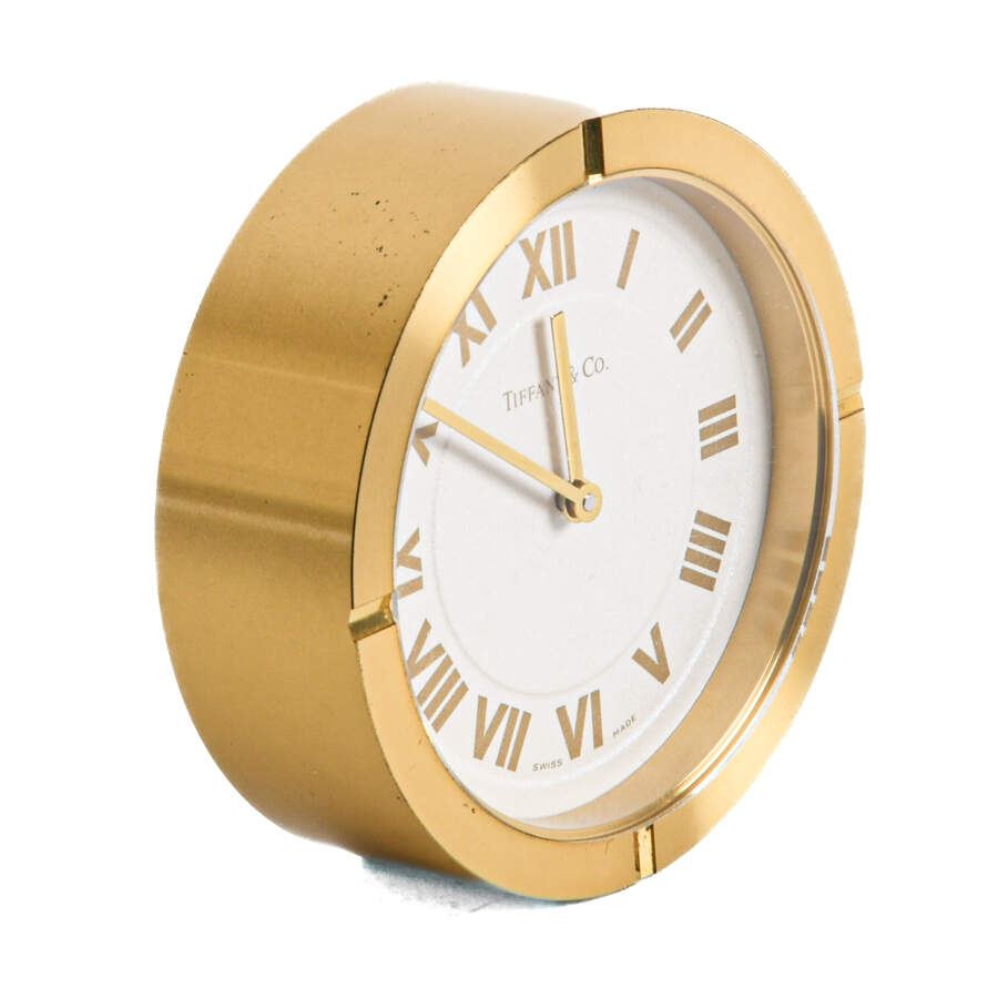 Tiffany & Co. Round Brass Clock-4