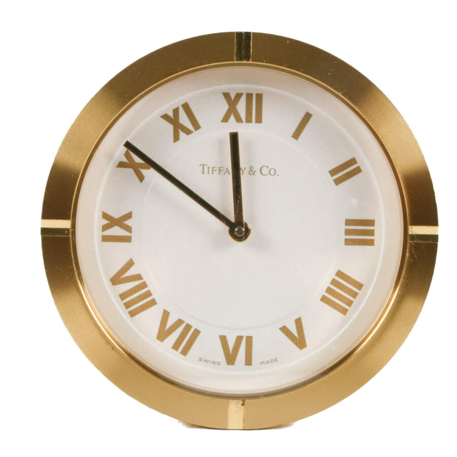 Tiffany & Co. Round Brass Clock-1