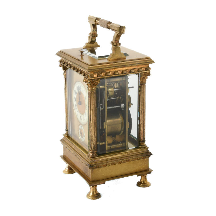 French Petite Sonnerie Carriage Clock-2