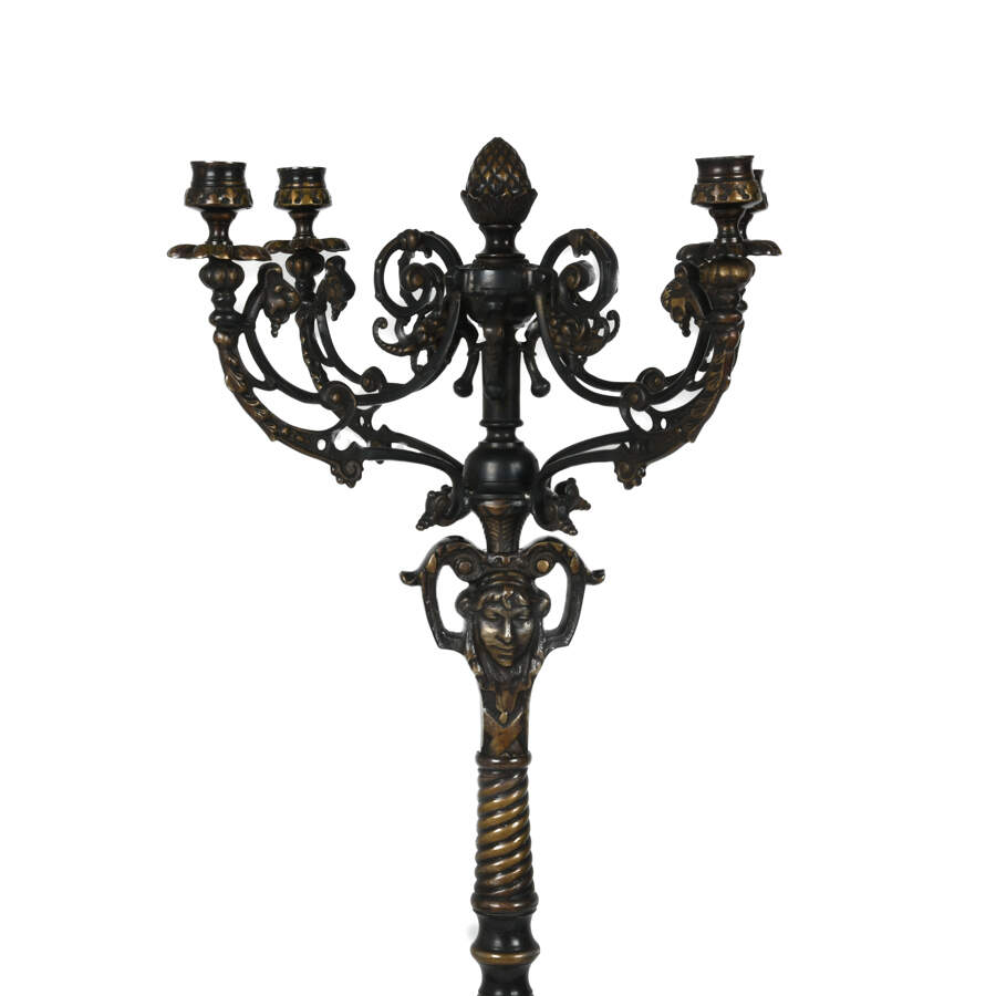4-Arm Floor Metal Candelabra-3