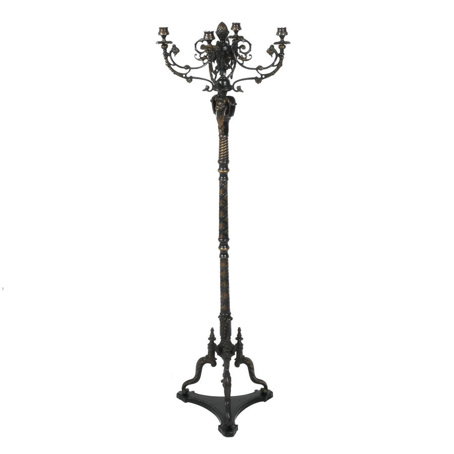 4-Arm Floor Metal Candelabra-2