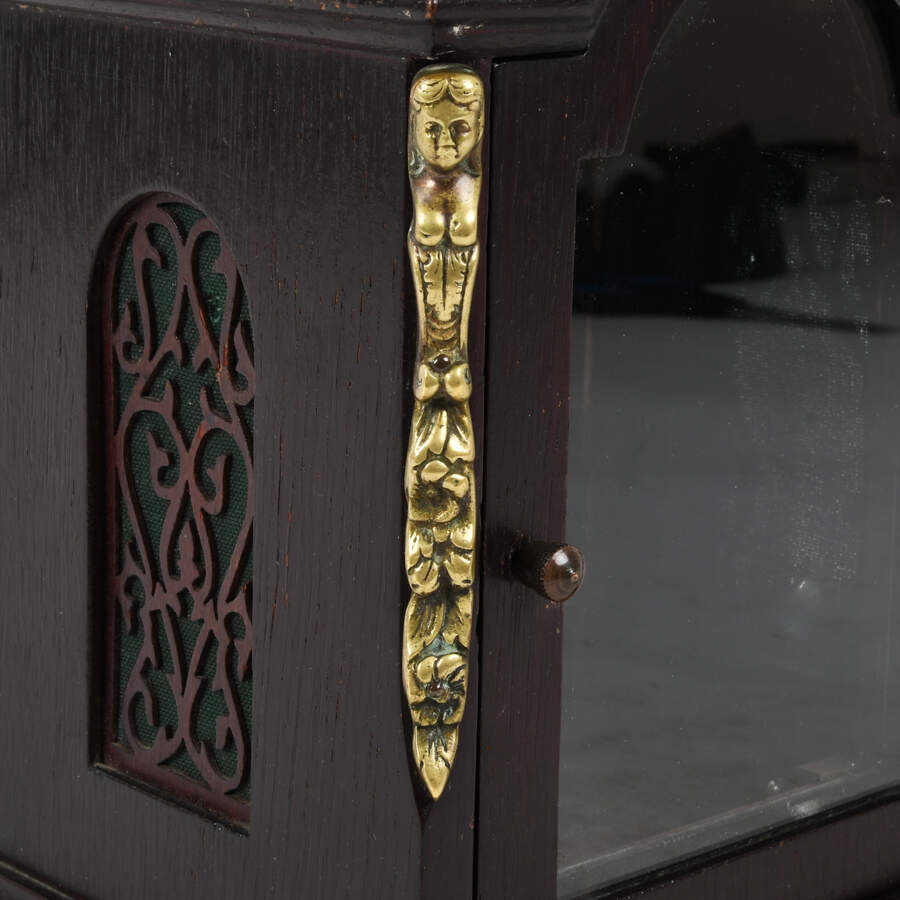 Henry Coehler German Wood Mantel Clock Case-7