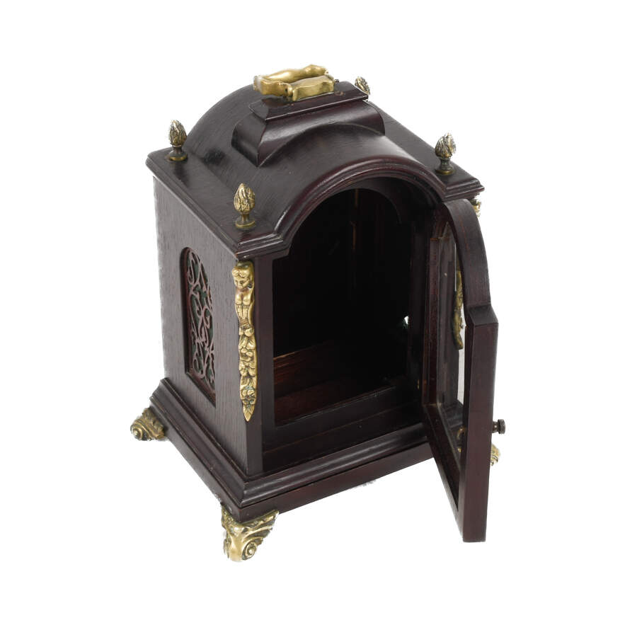 Henry Coehler German Wood Mantel Clock Case-6