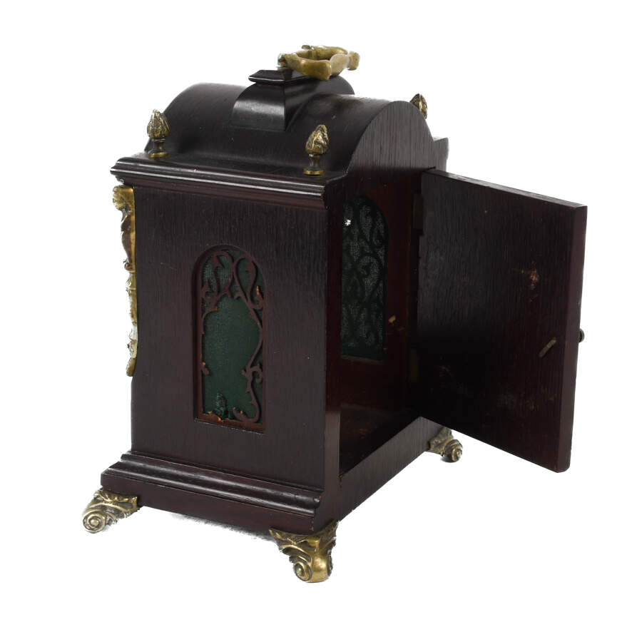 Henry Coehler German Wood Mantel Clock Case-4