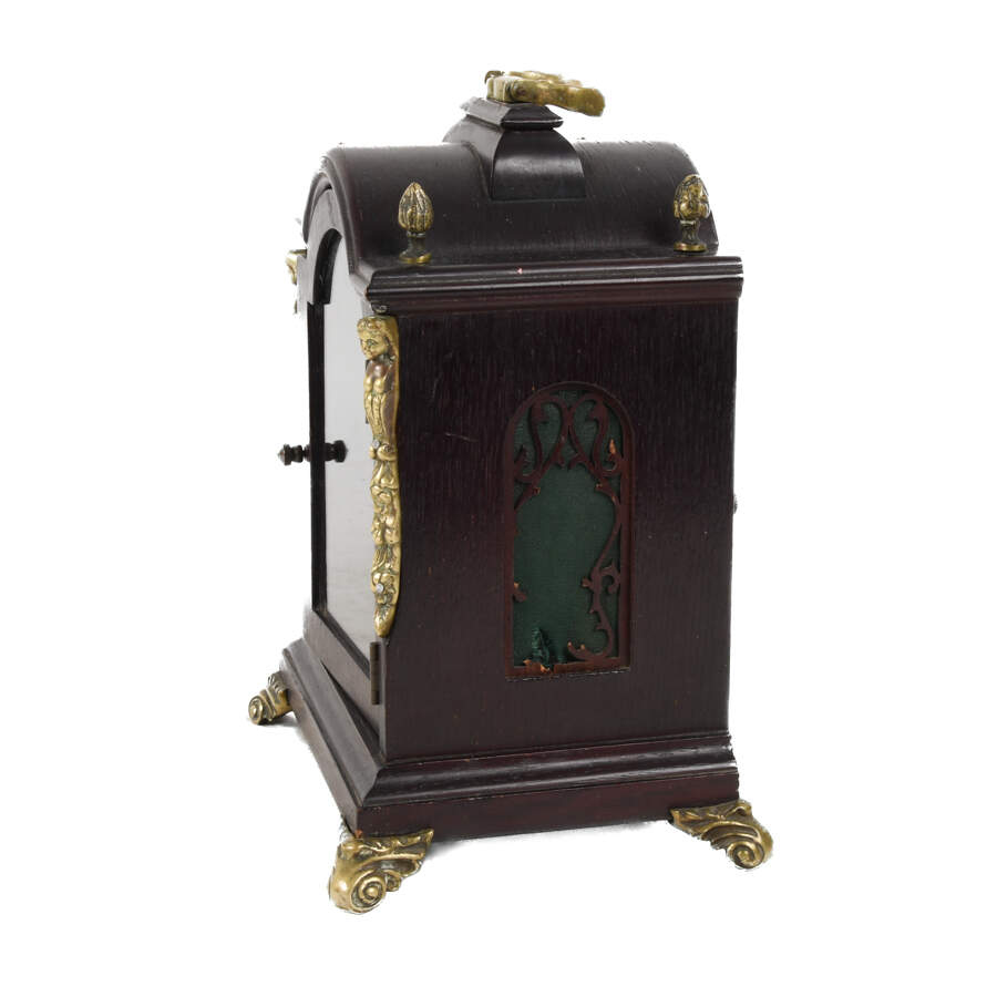Henry Coehler German Wood Mantel Clock Case-2