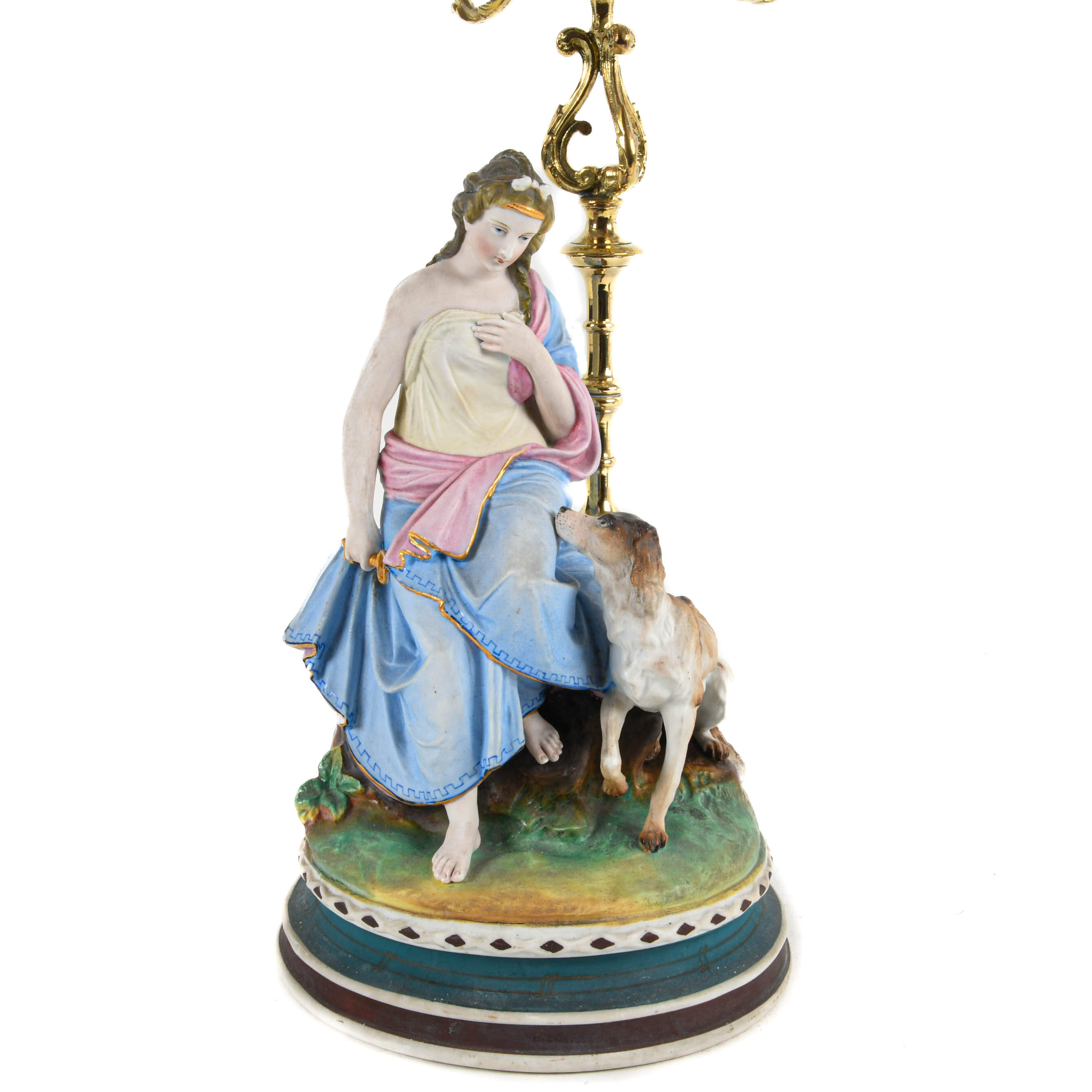 Antique Italian Pair of Bisque Figurines-9