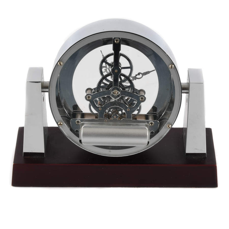 Art Deco-Style Bulova Largo Desk Clock-5