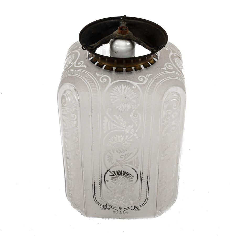 Antique Acid Etched Hanging Light-3