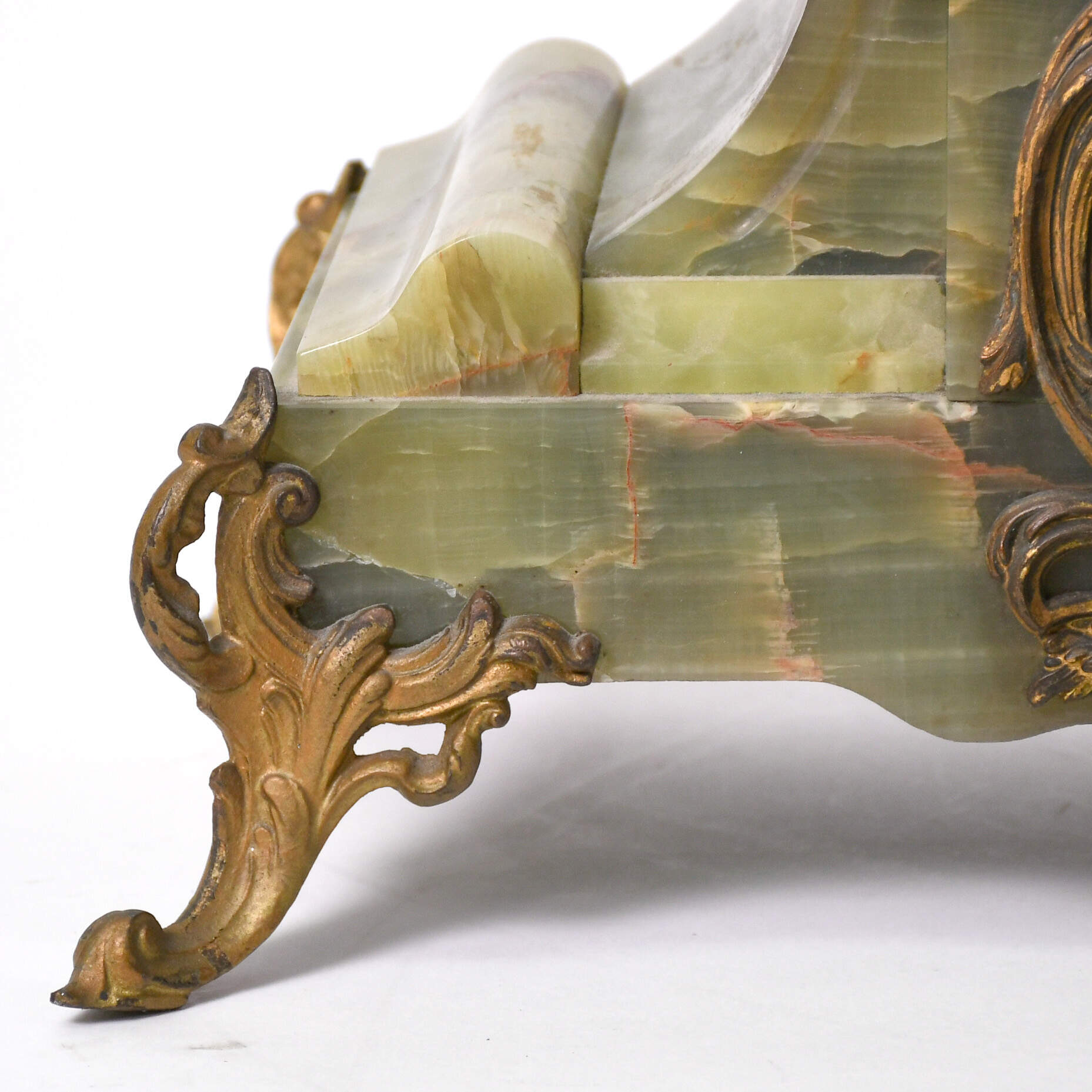 Antique Art Nouveau Hironedlle Blessee A. Foretay Mantel Clock-10