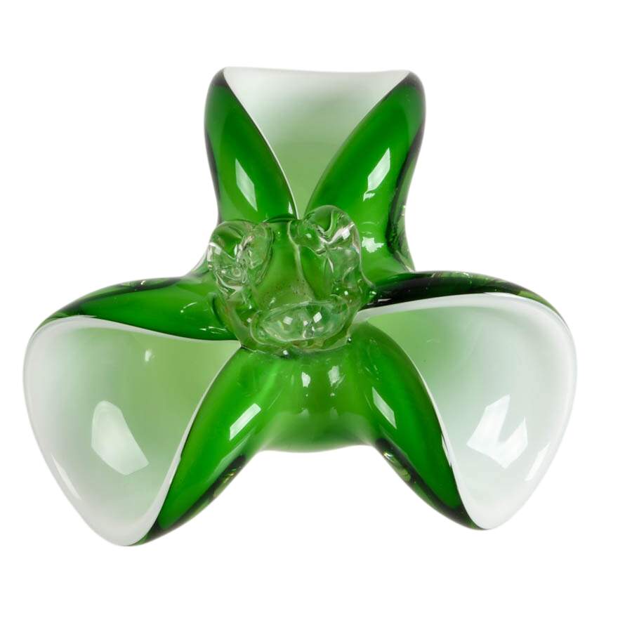 Murano-Style Glass Floral Candlestick-4