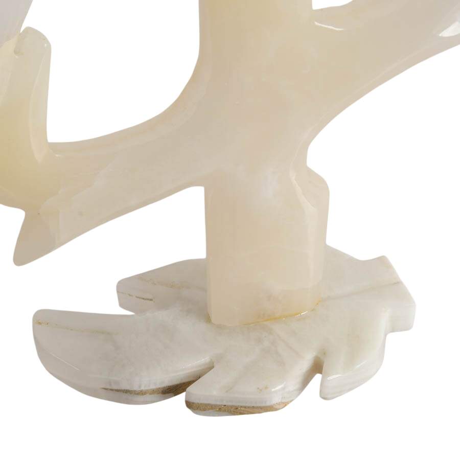 Stone Floral Form Candlestick-4