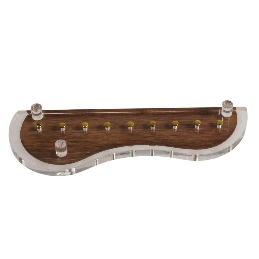 Minimalist Copper and Clear Acrylic Menorah-7
