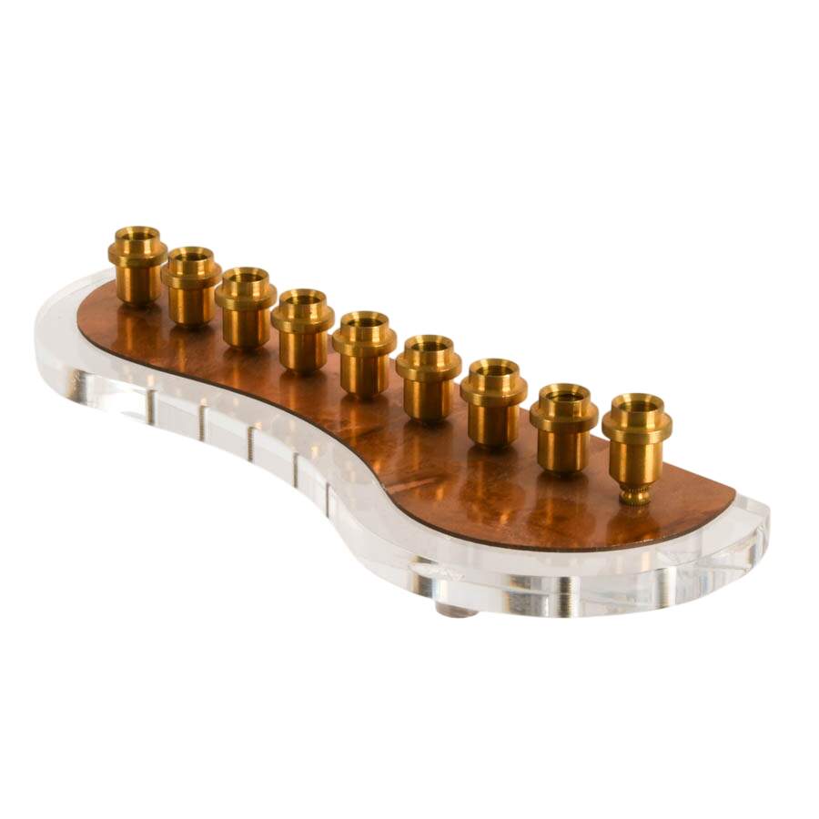 Minimalist Copper and Clear Acrylic Menorah-6