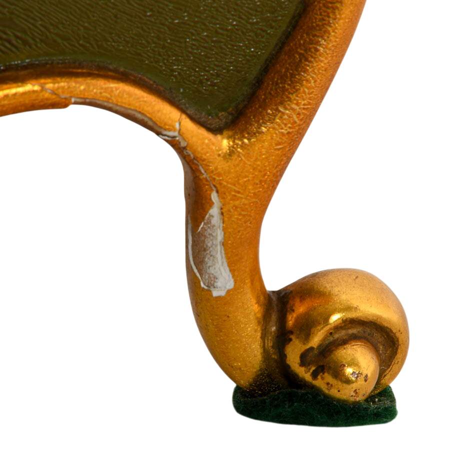 Hunter Green Le Castel Swiss Made Boulle Mantel Clock-9