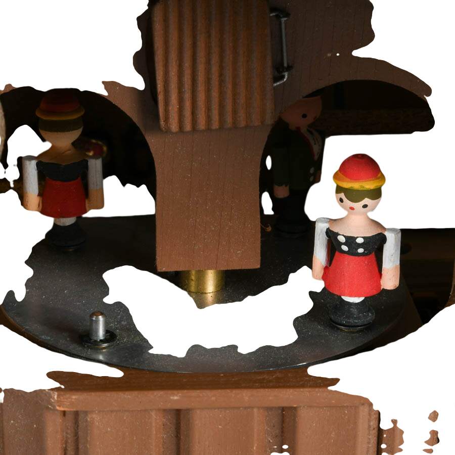 Black Forest German Cuckoo Clock with Thorens Movement-6