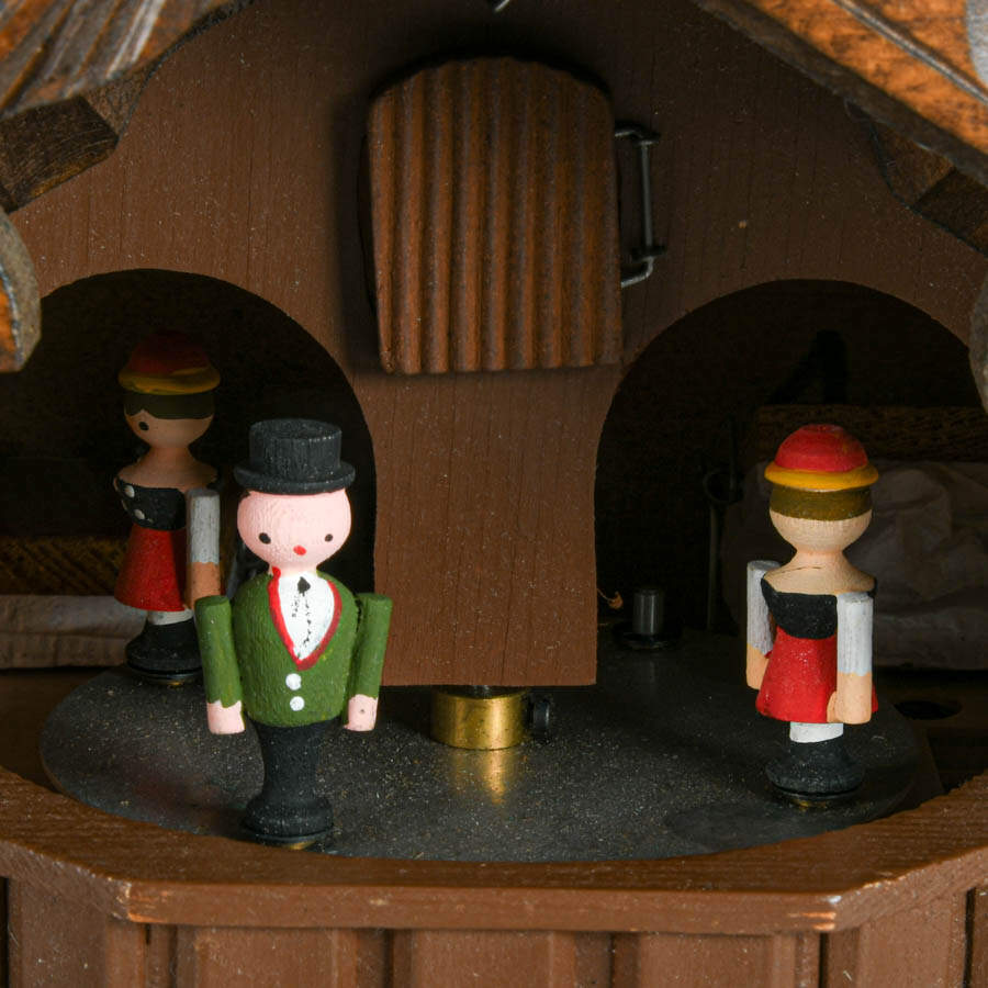 Black Forest German Cuckoo Clock with Thorens Movement-3