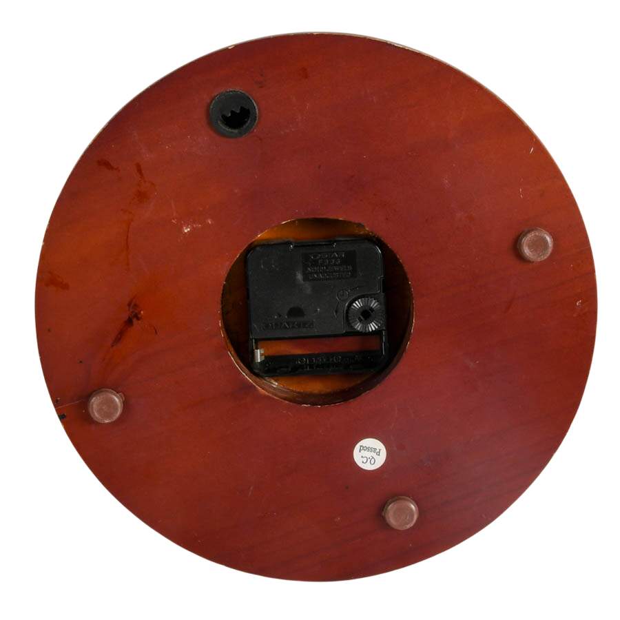 Bey-Berk International Quartz Nautical Wall Clock on Cherry Wood Base-5