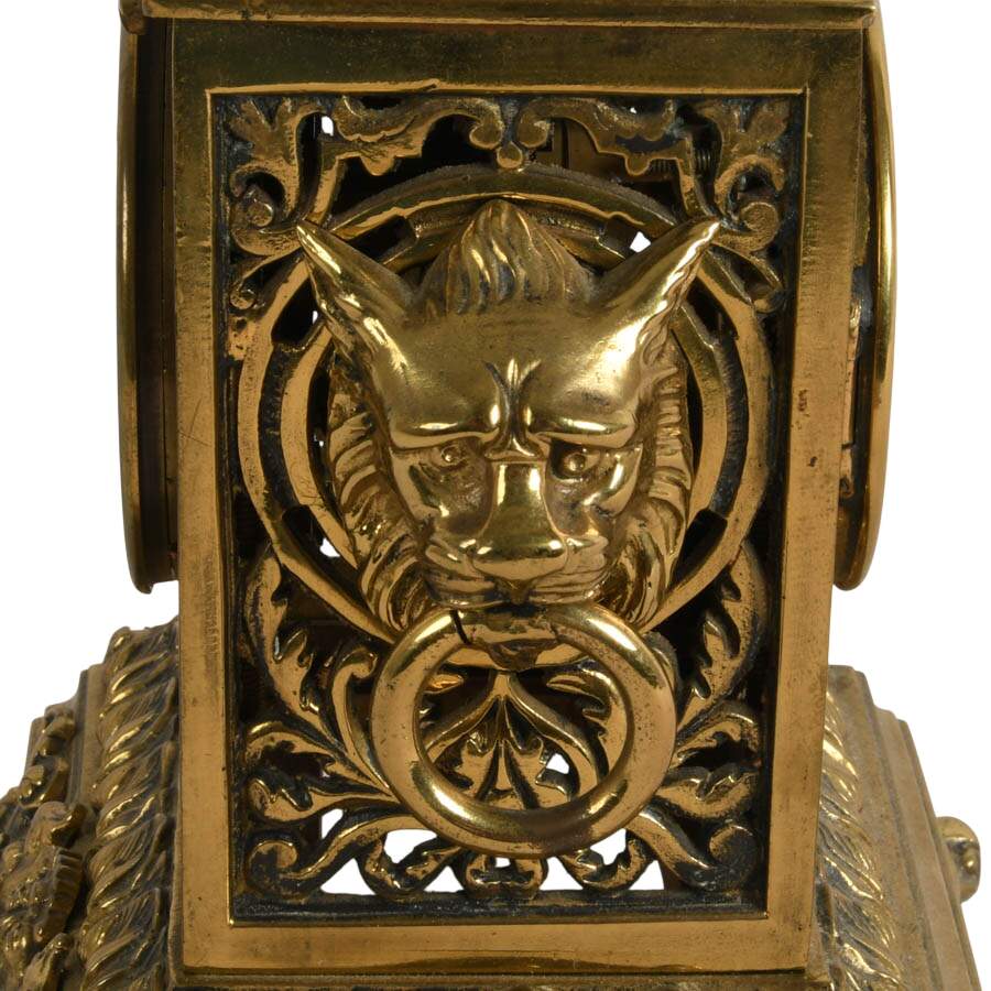 Antique French Gilt Bronze Carriage Clock Case-7