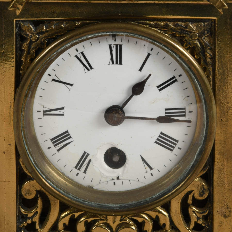 Antique French Gilt Bronze Carriage Clock Case-3
