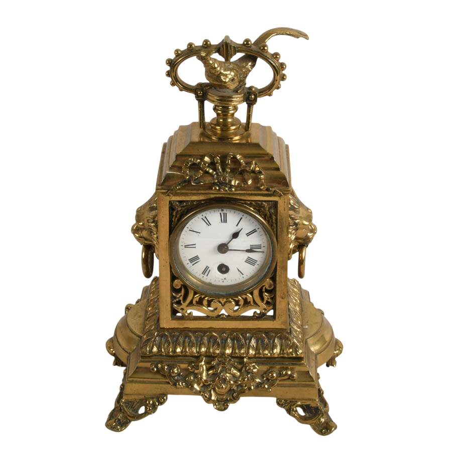 Antique French Gilt Bronze Carriage Clock Case-1