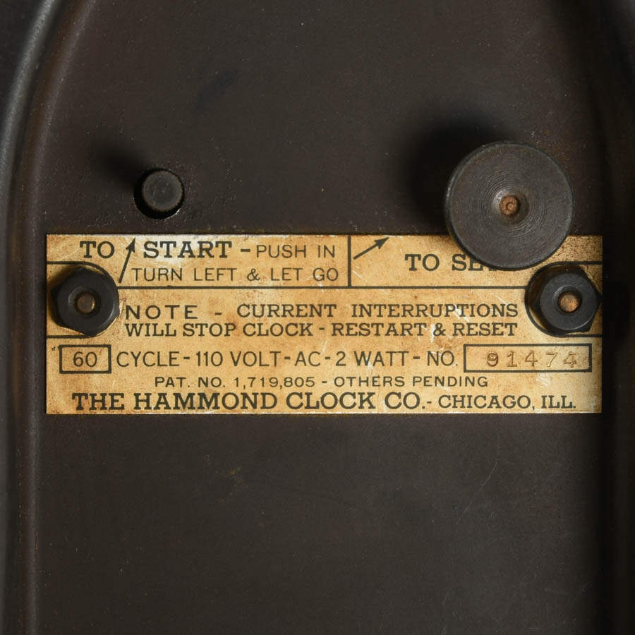 Hammond "Ravenswood" Electric Mantel Clock-8