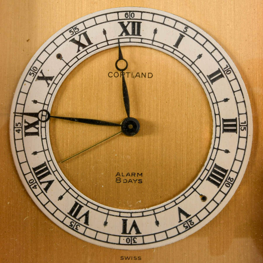Cortland 8-Day Brass Alarm Carriage Clock-6