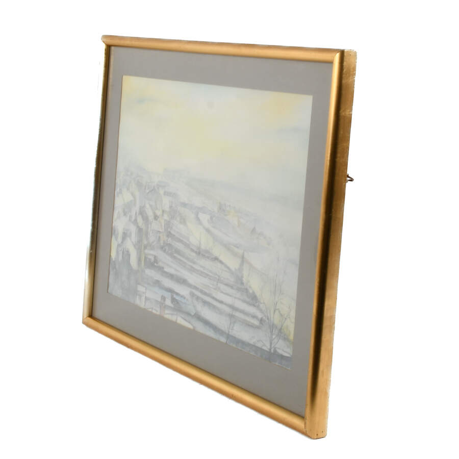 Framed Abstract Pastel by Richard Shesland-5