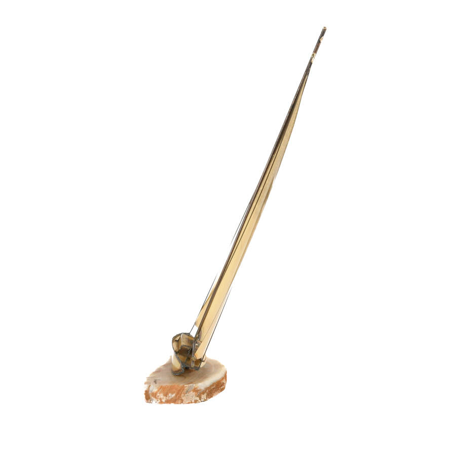 Brutalist-Style Signed Mario Jason Copper Torch Art Sailboat-4