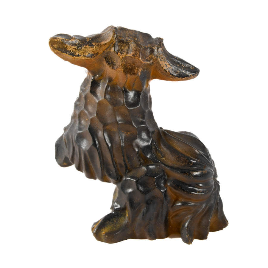 Mid-Century Modern Lucite Dog Sculpture-5