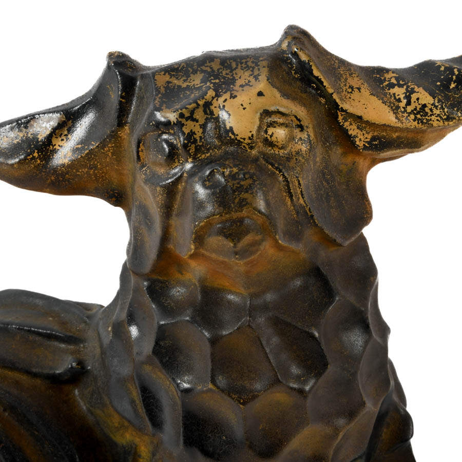 Mid-Century Modern Lucite Dog Sculpture-2