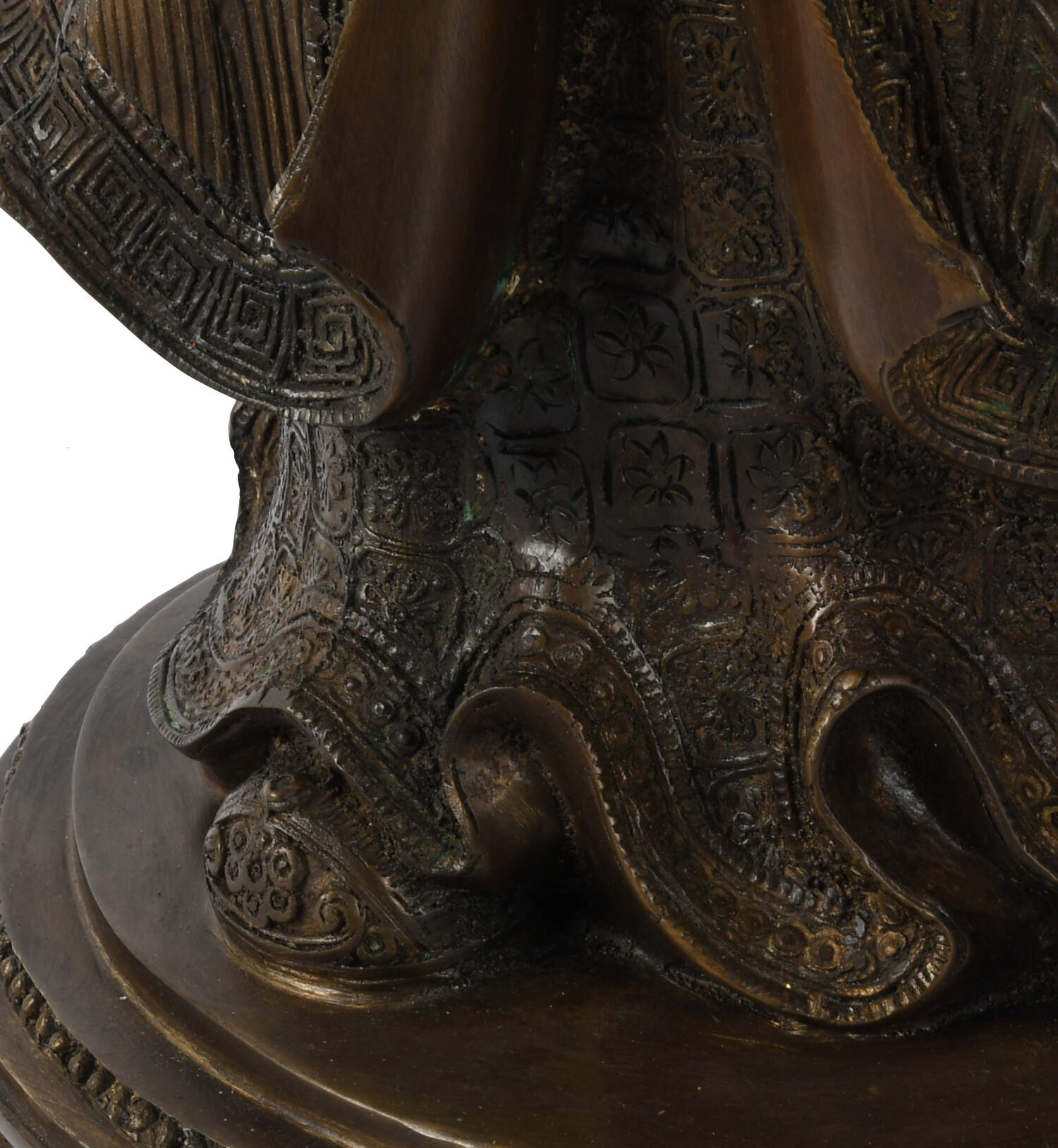 Pair of Large Bronze Chinese Wisemen-9