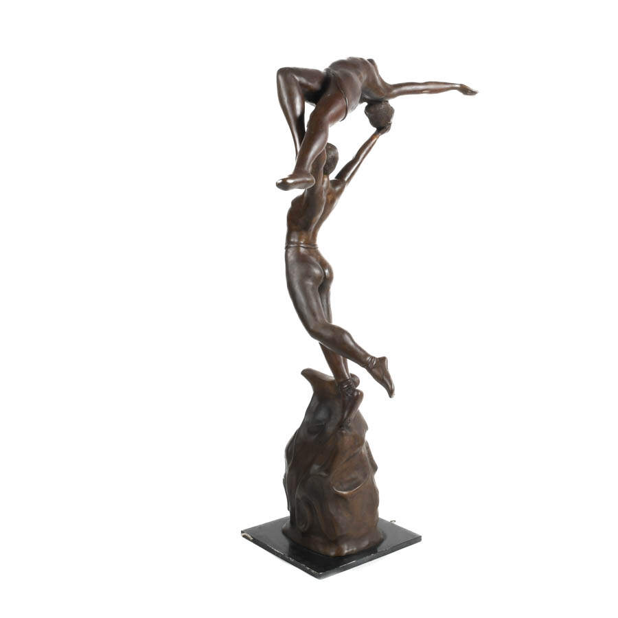 Bronze Sculpture Dancing Couple-9