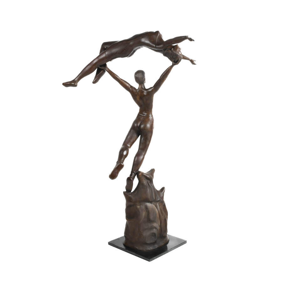 Bronze Sculpture Dancing Couple-8