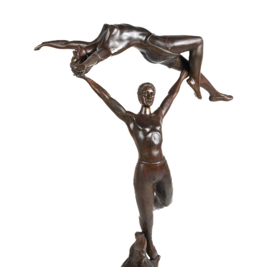 Bronze Sculpture Dancing Couple-2