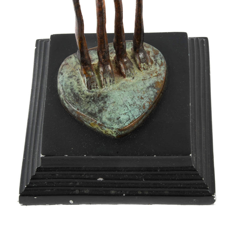 Modernist Metal Abstract Couple Sculpture-4