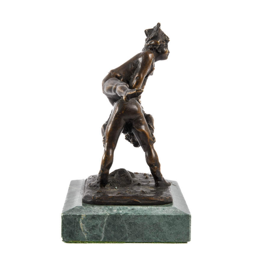 Alfred Barye Bronze "Leap Frog" Sculpture-7