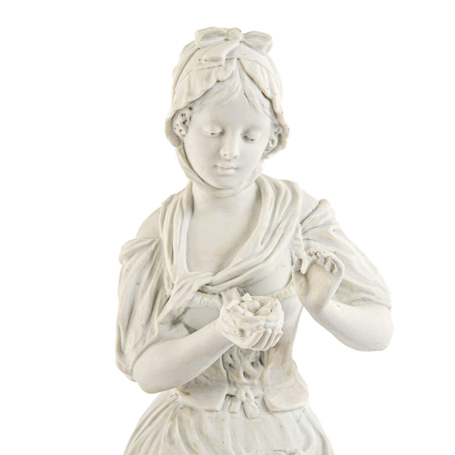 Antique Pair of Continental Porcelain Figurines-5