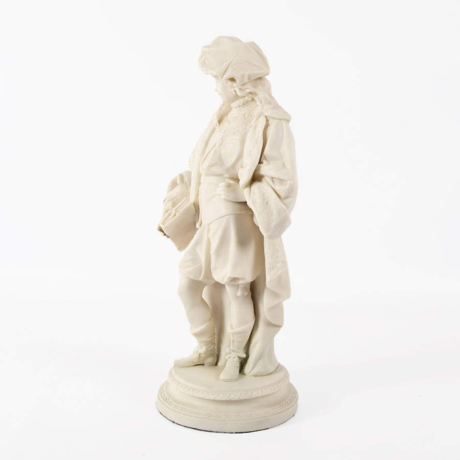 Antique Parian Ware Figure of Rembrandt-8