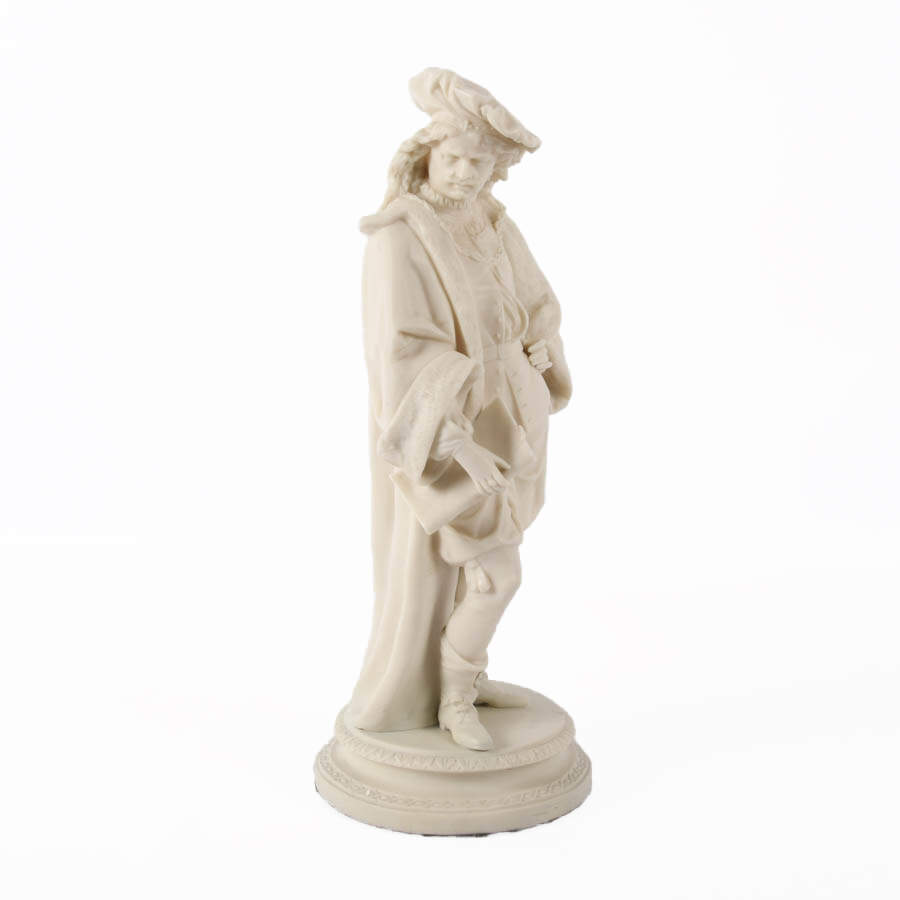 Antique Parian Ware Figure of Rembrandt-2