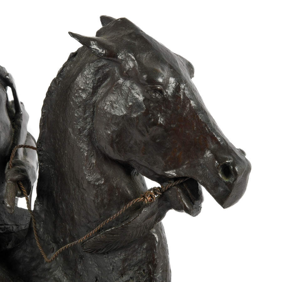 Bronze "The Scalp" Sculpture After Frederick Remington-8
