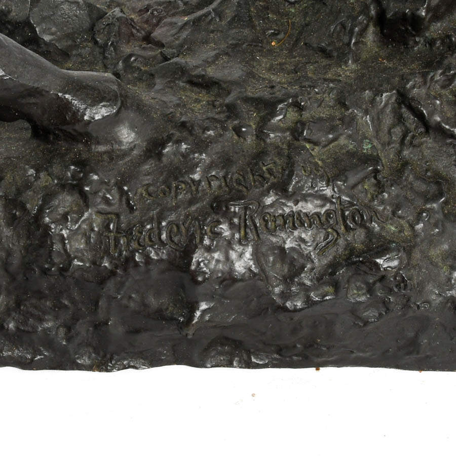 Bronze "The Scalp" Sculpture After Frederick Remington-6