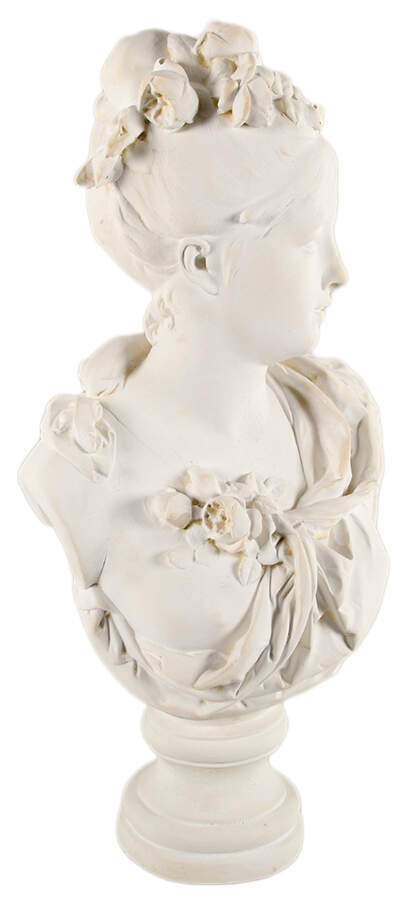 Large Plaster Marie Antoinette Bust After A.E. Carrier-Belleuse-2