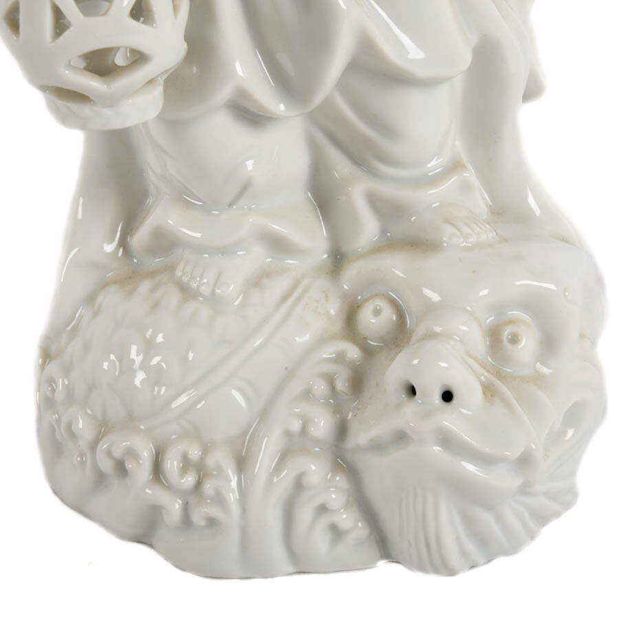 Chinese Blanc de Chine Guan Yin Statue-4