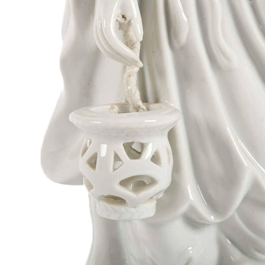 Chinese Blanc de Chine Guan Yin Statue-3