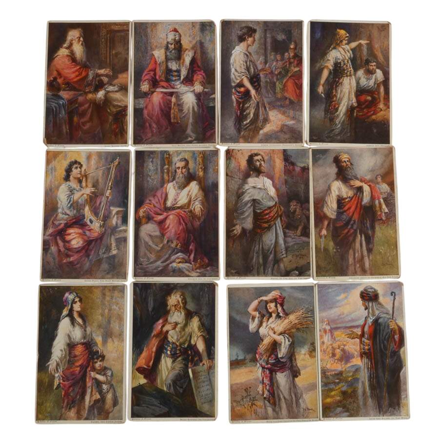 24 Old Testament Pictures for Pilgrim Press Lithograph Postcards-2
